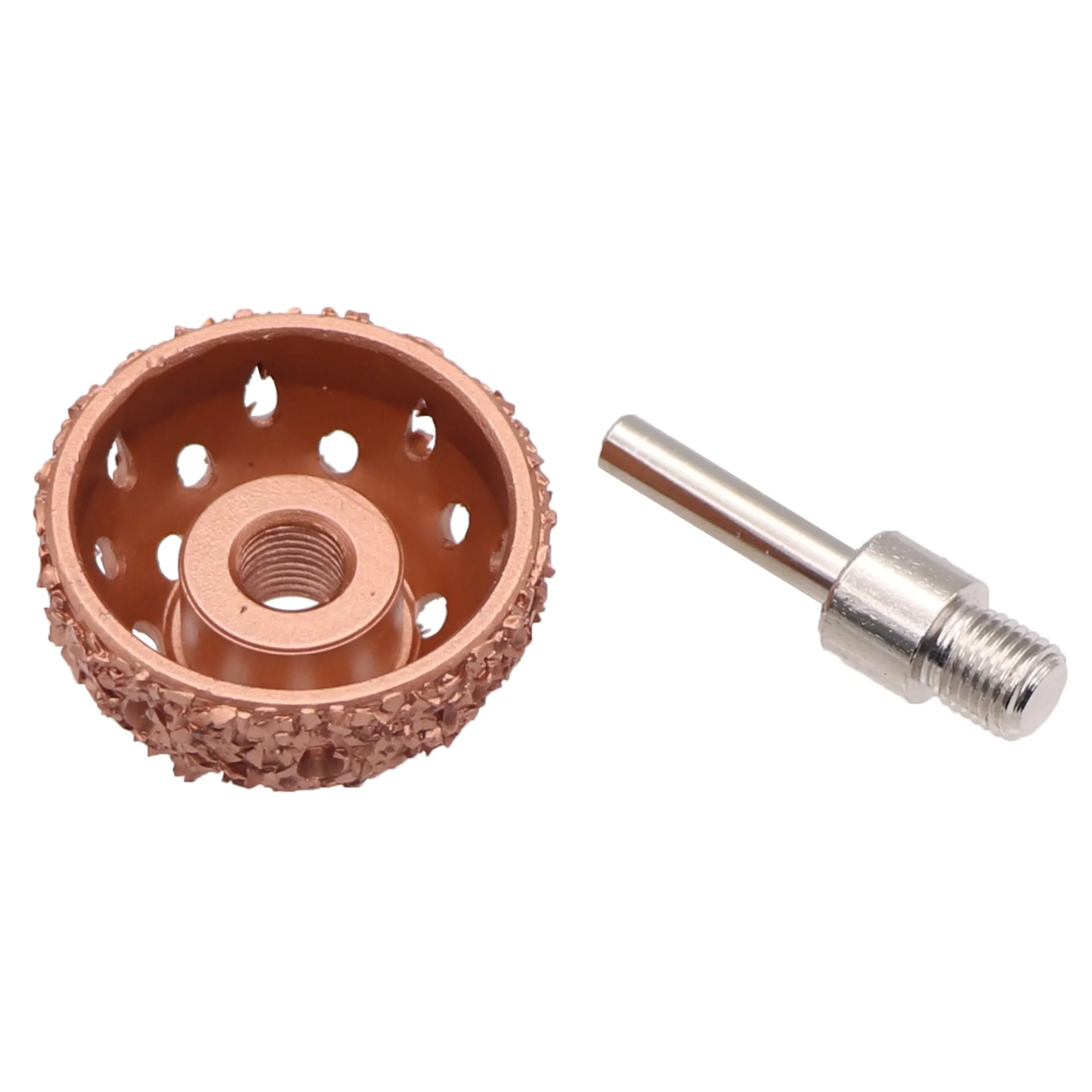 1pc Coarse Grit Buffing Wheel Tungsten Carbide Rasp/Contour Cup w/ Arbor Adaptor Wheel Grind Professional Tire Repair Tool