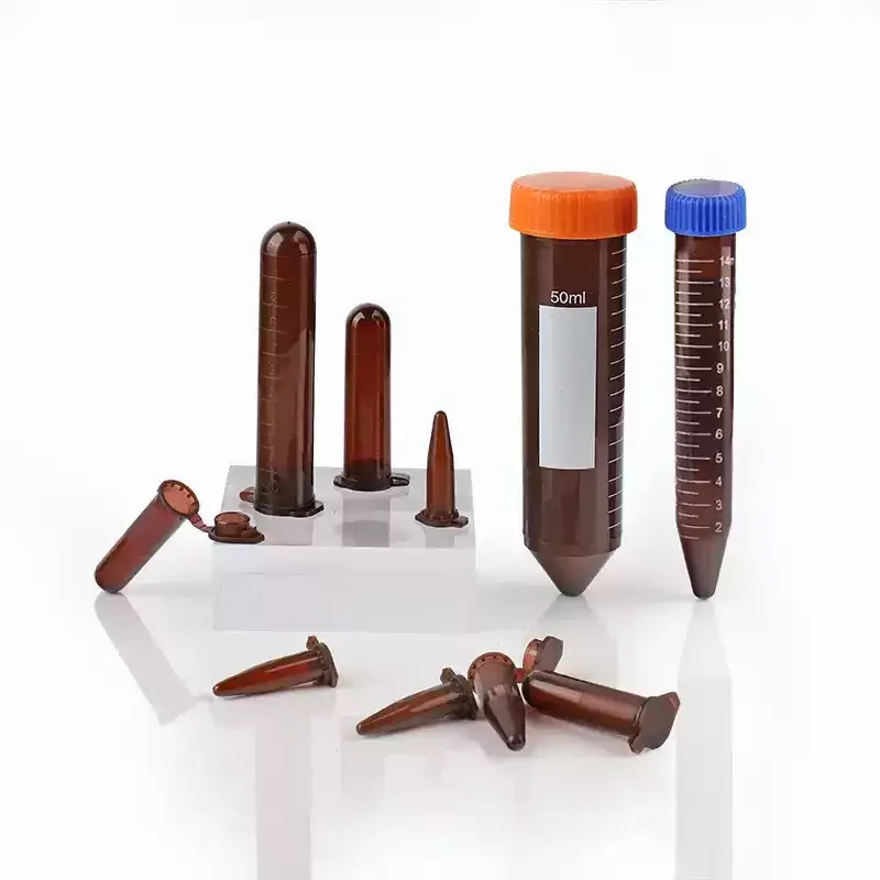

Пластиковая центробежная пробирка Светонепроницаемая коричневая пробирка EP пробирки 0,5 мл 1,5 мл 2 мл 10 мл 15 мл 50 мл лабораторные принадлежности