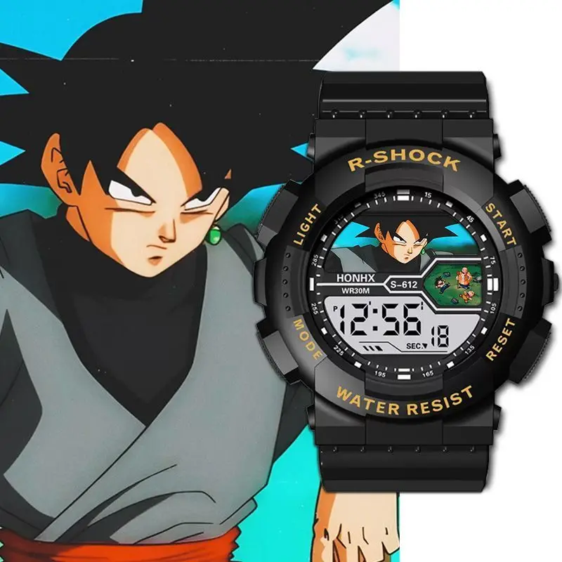 Dragon Ball Student Children's Watch Electronic Watch Waterproof Anti-Fall Timing Sports Alarm Clock Watch Son Goku Holiday Gift view 4