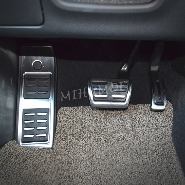 For 2017-2024 Audi A4 Allroad B9 A5 Sportback LHD Stainless Steel Footrest Gas Brake Pedal Pad Cover Trim Accessories 2023 2022