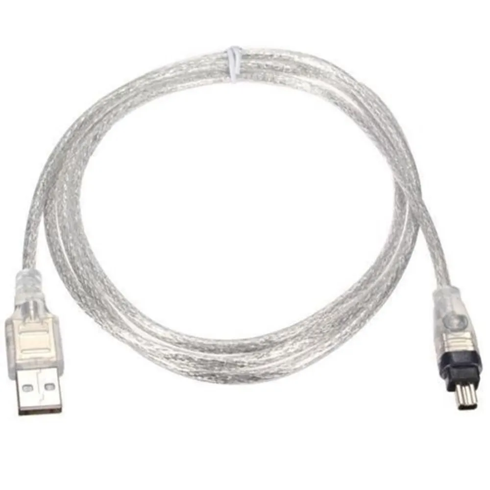 محول USB 2.0 ذكر إلى 4 دبوس IEEE 1394 كابل فاير واير من الرصاص ، 1.5 متر 5FT