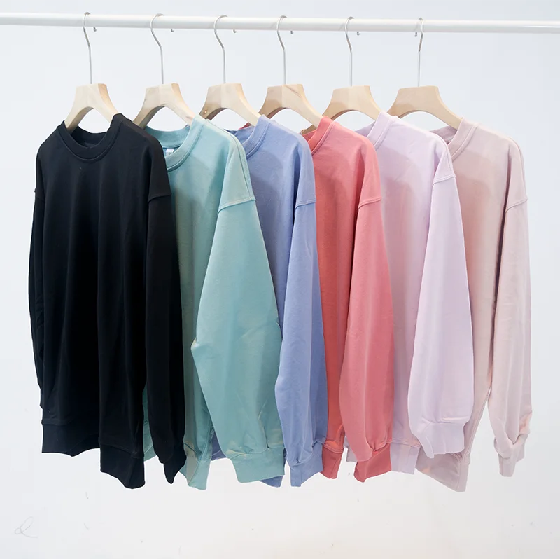 Women's Autumn Casual Solid Color Hoodie Versatile Yoga Sweatshirt Round Neck T-Shirt Loose Fit Long Sleeve