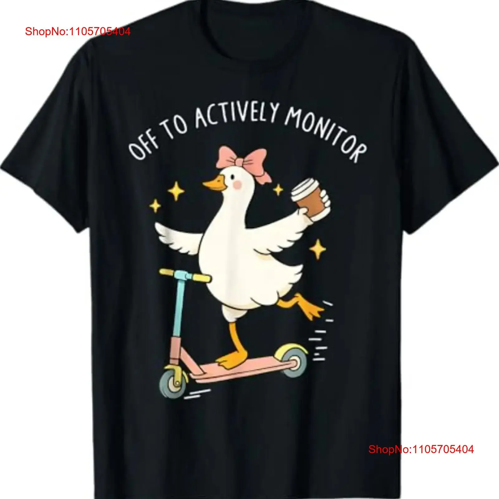 Testing Test Day Off to Actively Monitor Funny Goose Teacher T Shirt long or short sleeves vintage Washed graphic Versatile
