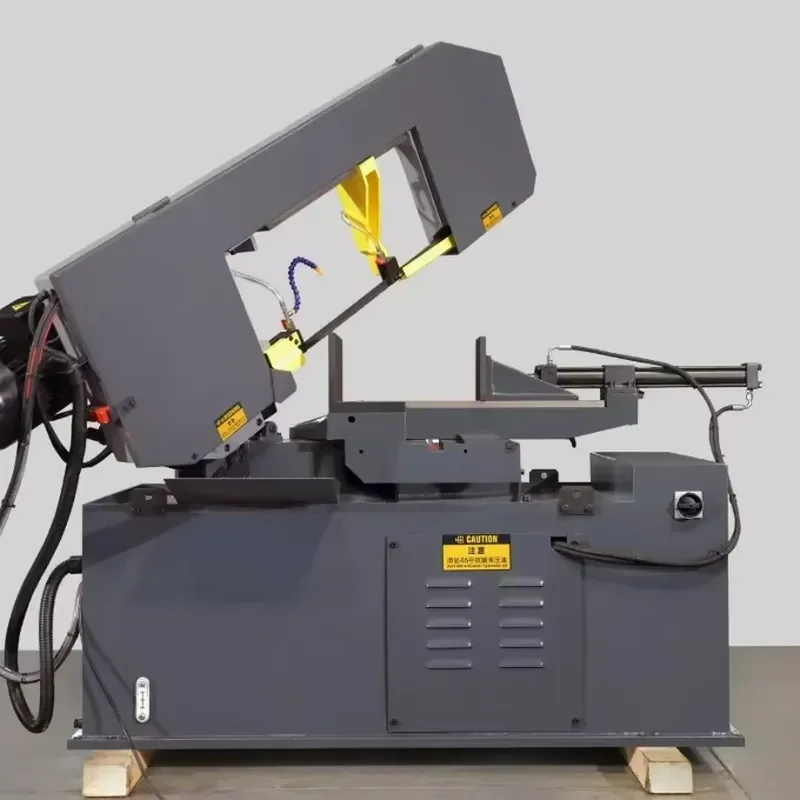LOGINFLY 250mm Semi-Automatic Mini Desktop Horizontal Cutting Machine Rotary Angle Cutting 45 Degree Motor Bearing PLC-Band