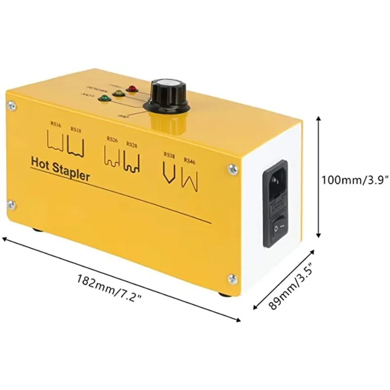 

Car Bumper Repair Plastic Welder Kit, 110V Hot Stapler Plastic Welding Hot Staple Gun with 600PCS Staples