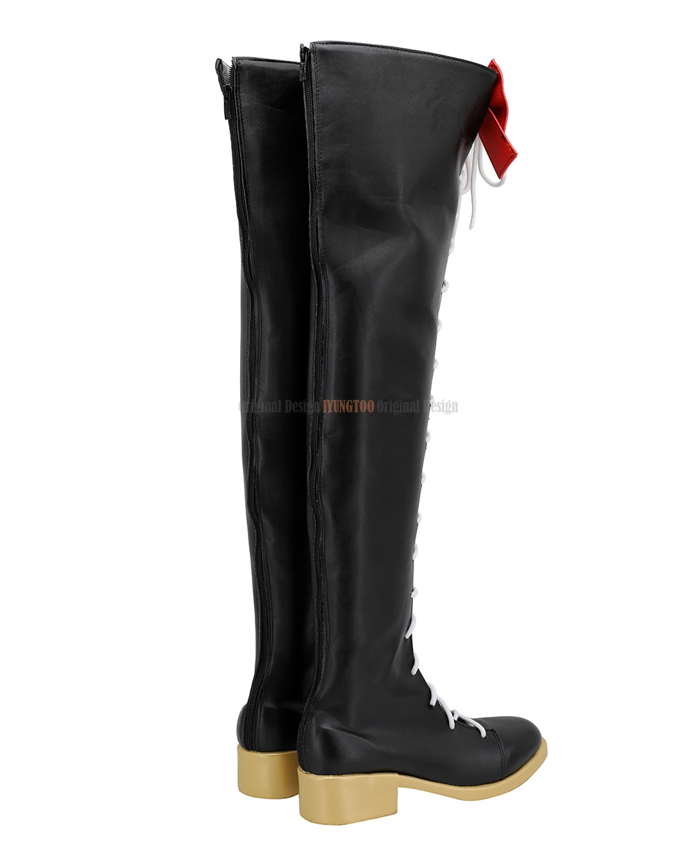 Pripara Hojo Sophy Cosplay Boots Overknee Black Shoes Custom Made Any Size for Unisex