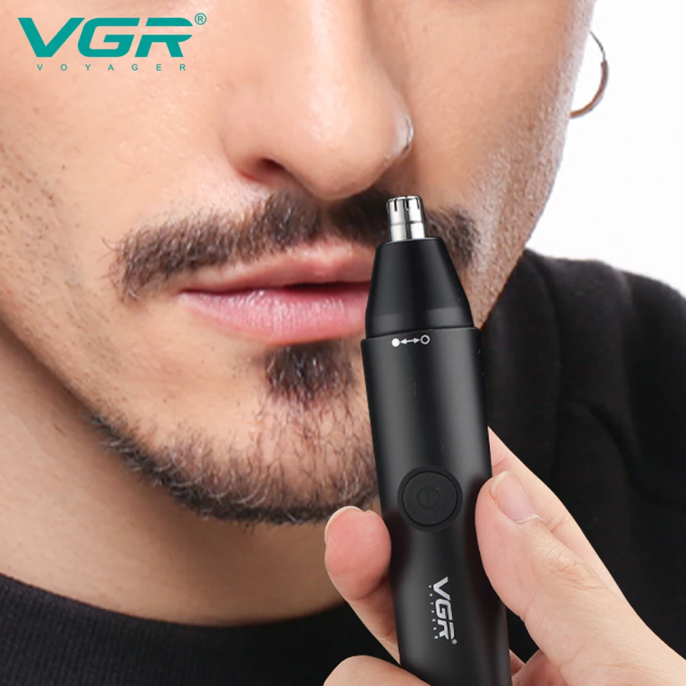 VGR 2 In 1 Nose Hair Trimmer For Men Electric Ear Trimmer Rechargeable Hair Clipper Professional Hair Cut Machine For Men