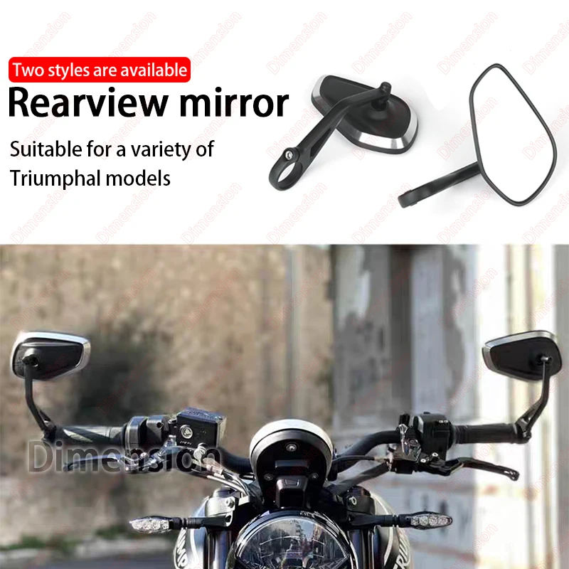 

For Rocket 3 Street Triple S 765 765RS 765R Speed Triple 1200RS 1200RR Motorcycle Handlebar Rearview Handle Bar End Mirror Kit