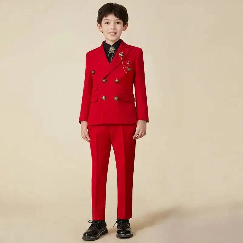 Fantasia de Halloween para Meninos, Traje de Cosplay, Vestido de Dama de Honra Infantil, Jaqueta Versão Coreana, Traje para Desfile de Moda e Apresent