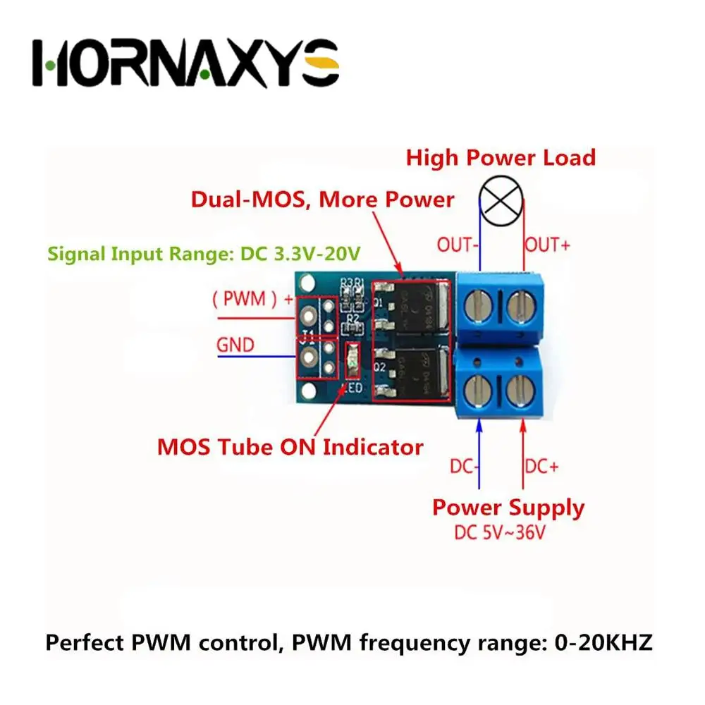 5/10pcs 15A 400W MOS FET Trigger Switch Drive Module PWM Regulator Control Panel Motor Trigger Switch Drive Board DIY Kit