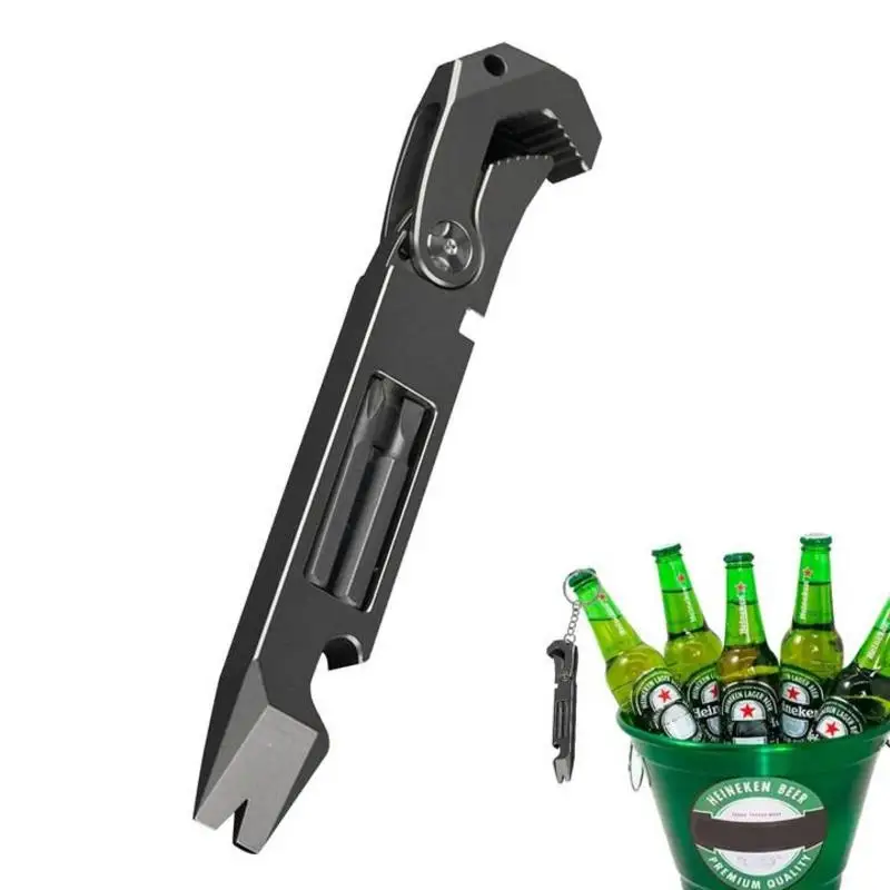 Pry Bar Portable Pry Bar Tool Resistant To Rust Small Titanium Multitool Carry-on Pocket Crowbar Screwdriver Wrenches Tool Boxes