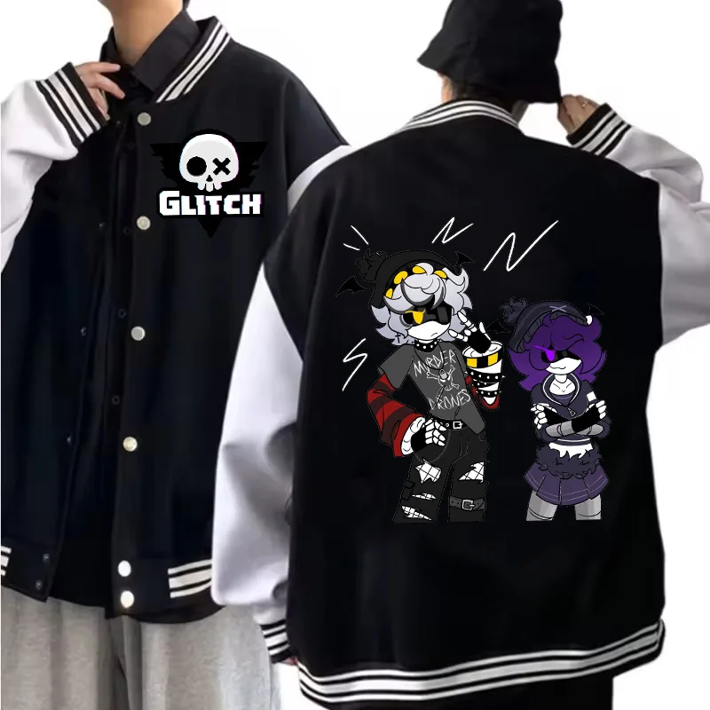 

Murder Drones Baseball Uniform Men Women Fashion Cartoon Print Aesthetic Jacket Anime Outerwear Unisex Casual Sweatshirts Outfit