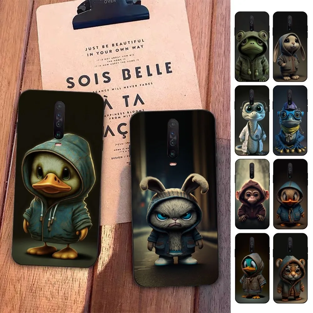 

Monkey Frog Pig Cow Bird Cat Animal Phone Case For Redmi 5 6 7 8 9 10 plus pro 6 7 8 9 A GO K20 K30 K40 pro plus F3 Fundas