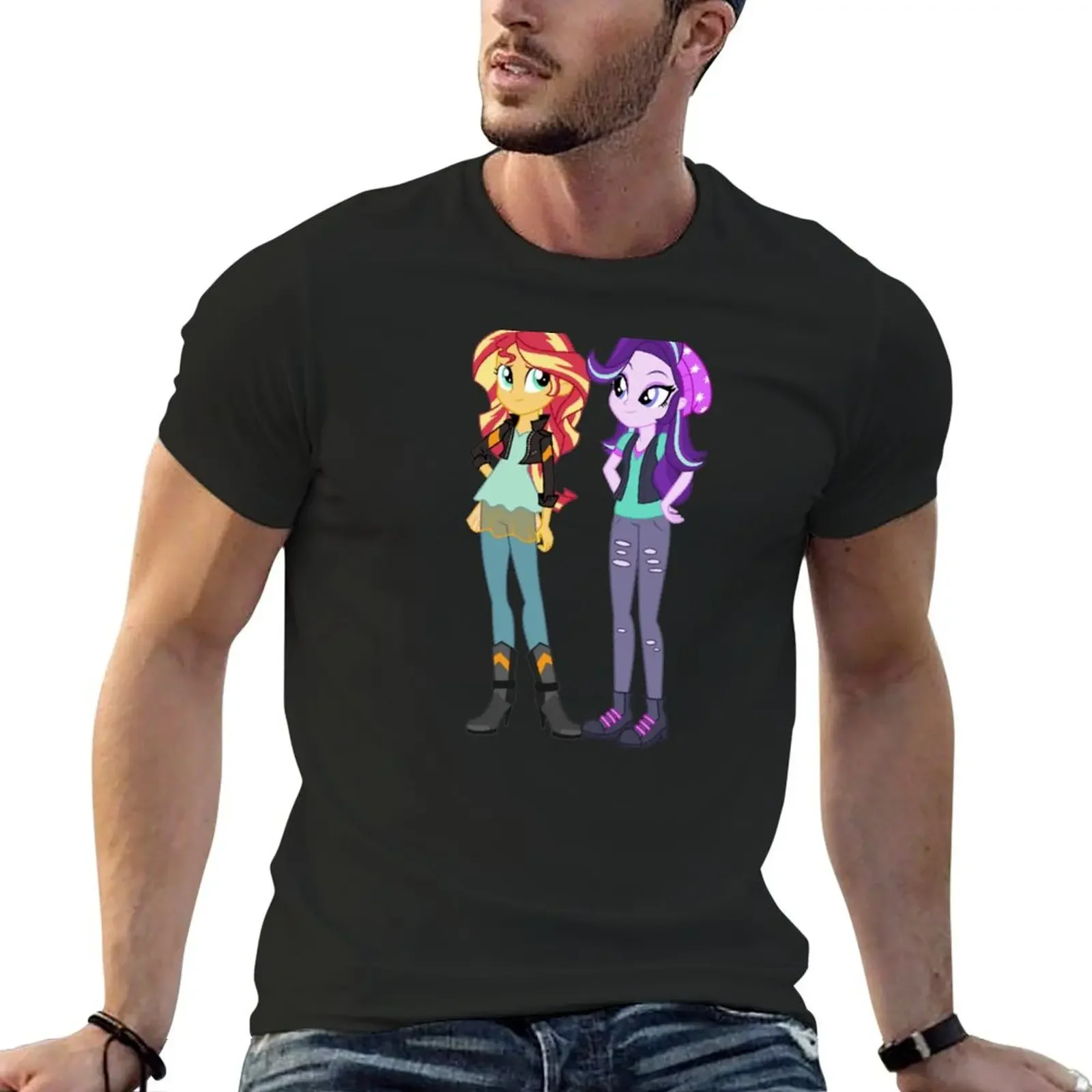 

Starlight Glimmer and Sunset Shimmer T-Shirt oversized man t shirt anime figures men t shirt