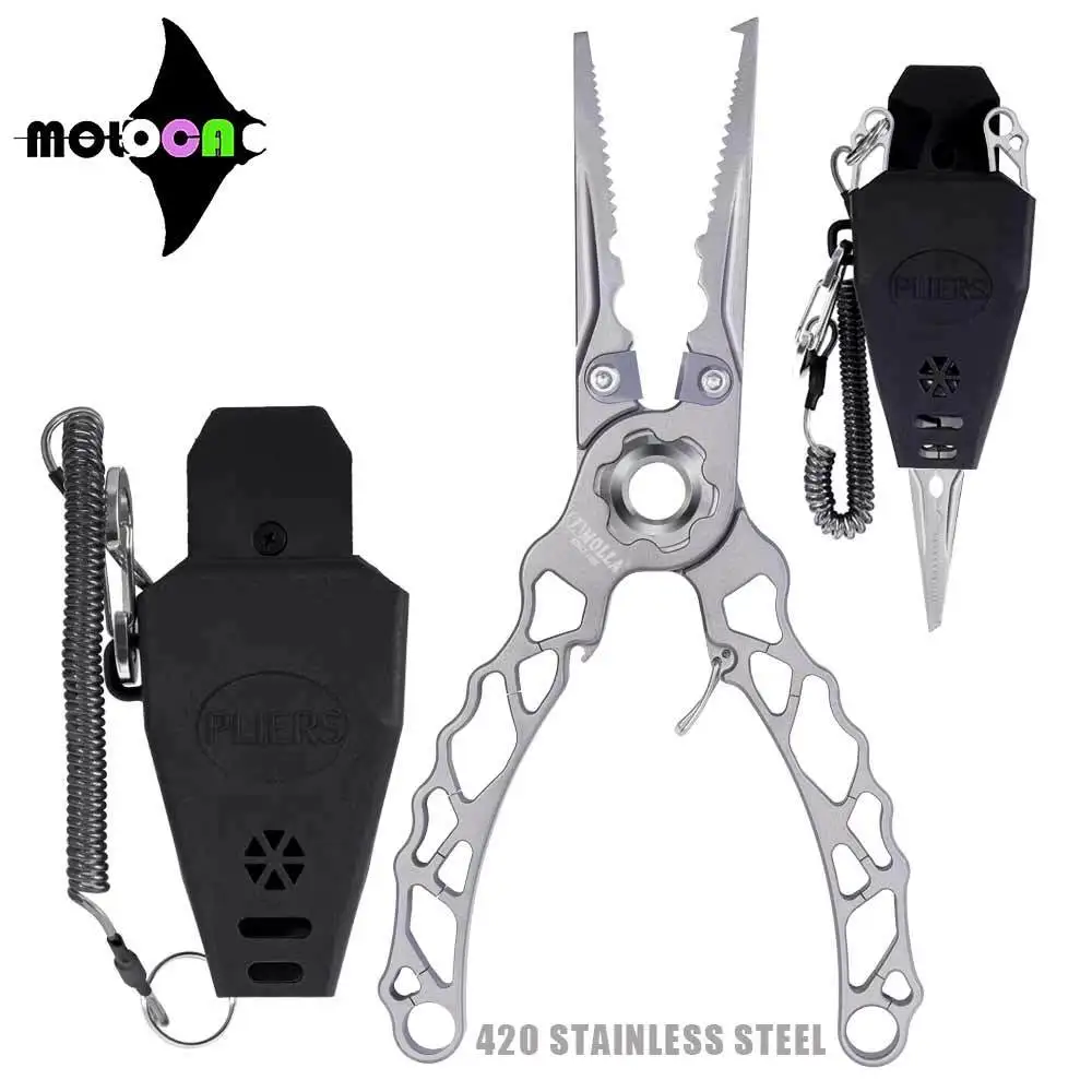 

New Multifunctiona Scissors 420 Stainless Steel Body Fishing Pliers Accessories Line Cutter Knot Remover Split Ring Hook Remover