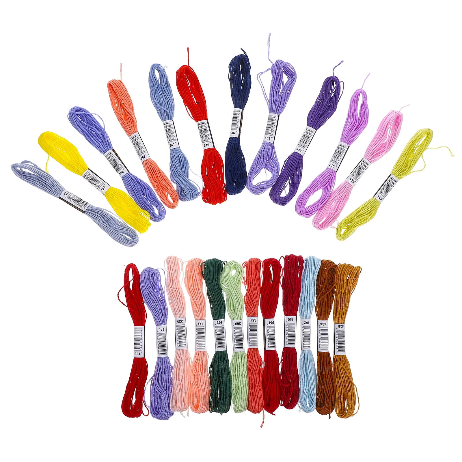 

24 Pcs Stitch Thread Set Cotton Embroidery Floss Kit for Crochet H Sewing Projects Thread For H Sewing Adults Quilting Yarn