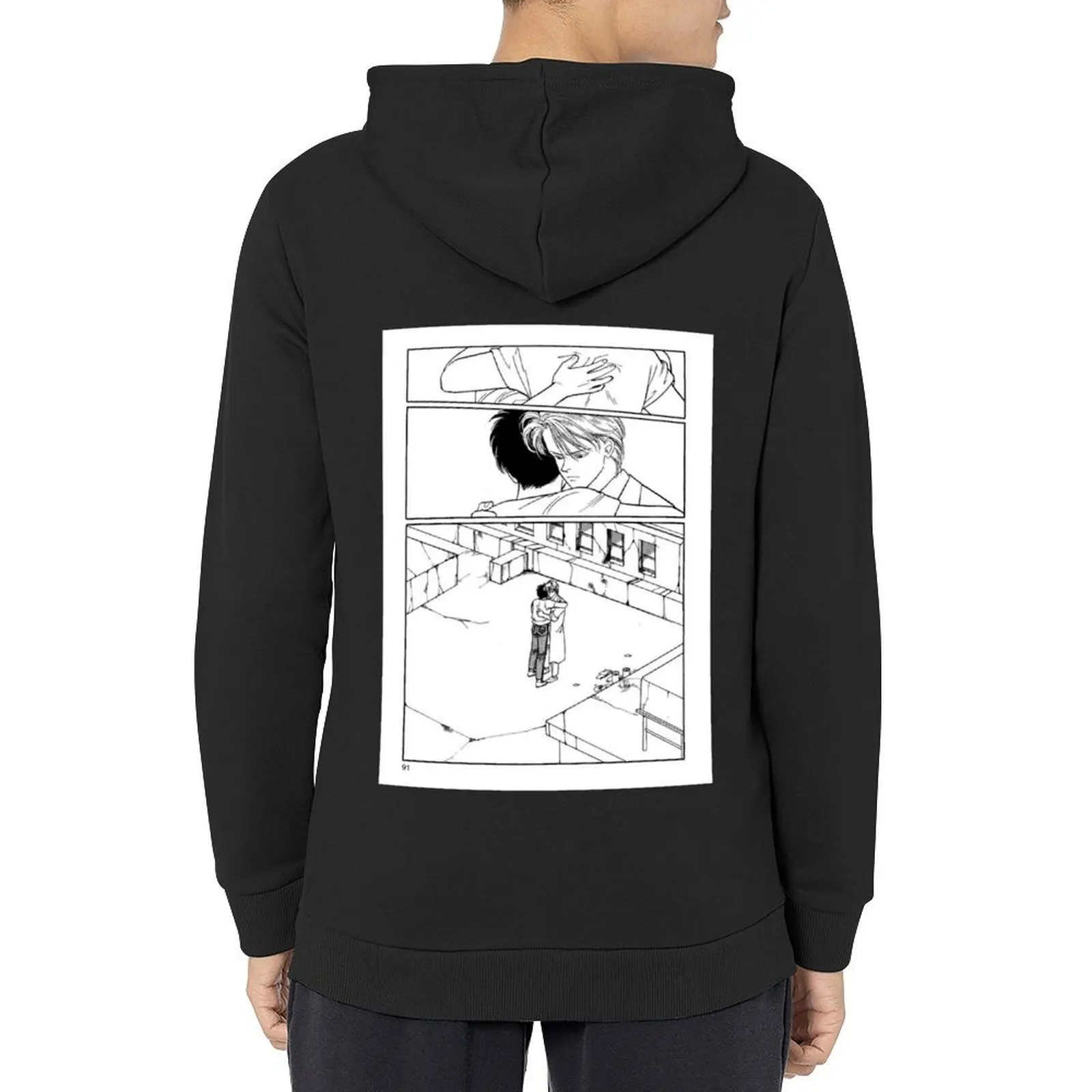 

Banana Fish: Ash and Eiji Hoodie men's winter sweater korean clothes hooded shirt blouse tracksuit men