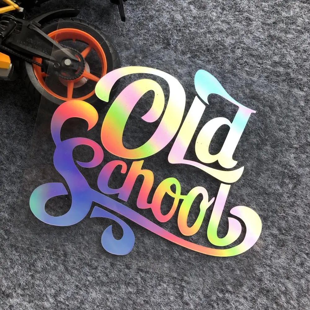 Old School Retro Reflective Car Stickers Motorcycle Motorbike Locomotive Fuel Tank Helmet Decorative Decals for XL 833 Road King