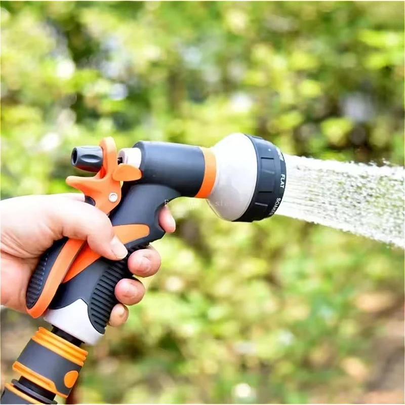 Garden Water Gun Hose Nozzle Mutifunctional Household Car Washing Yard Water Sprayer Pipe Tube Nozzle Sprinkle Tools Equipment