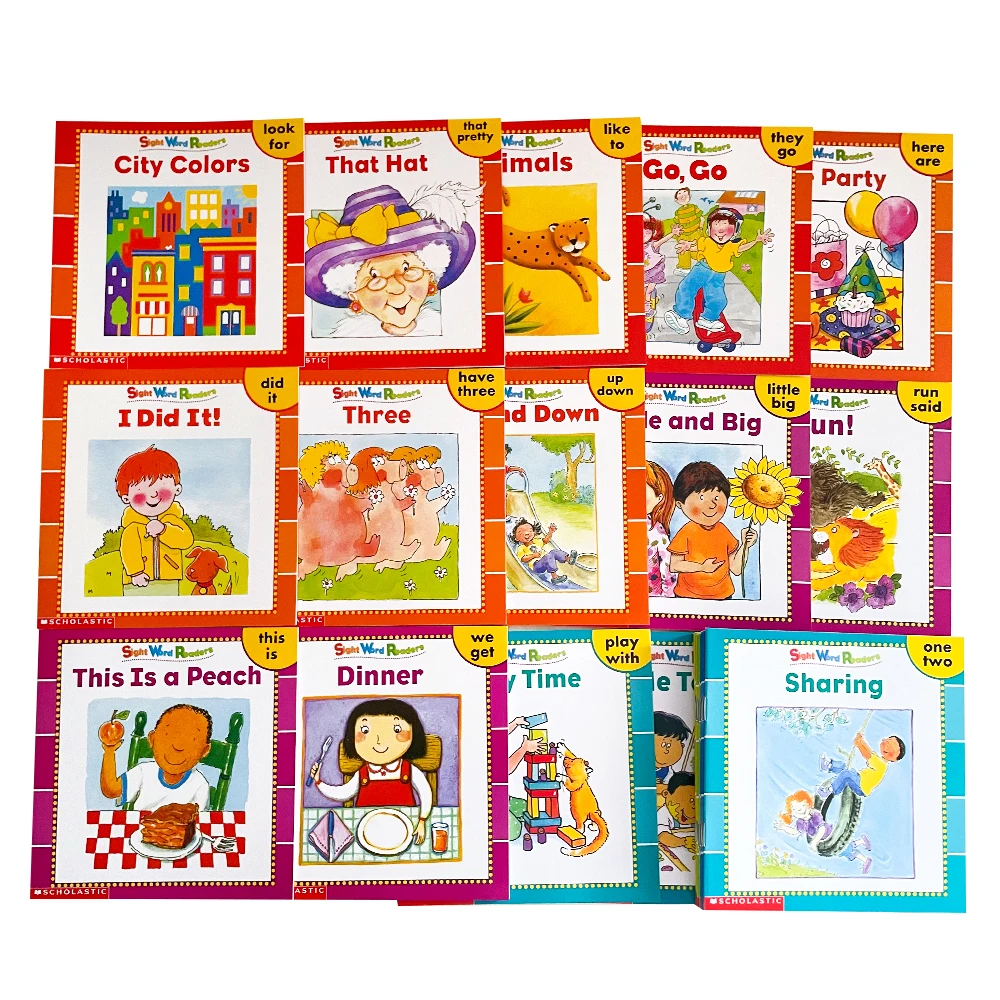 25 Books/ Set Sight Word Readers Learn The First 50 Sight Words Story Book Children's English Enlightenment Picture Book for kid