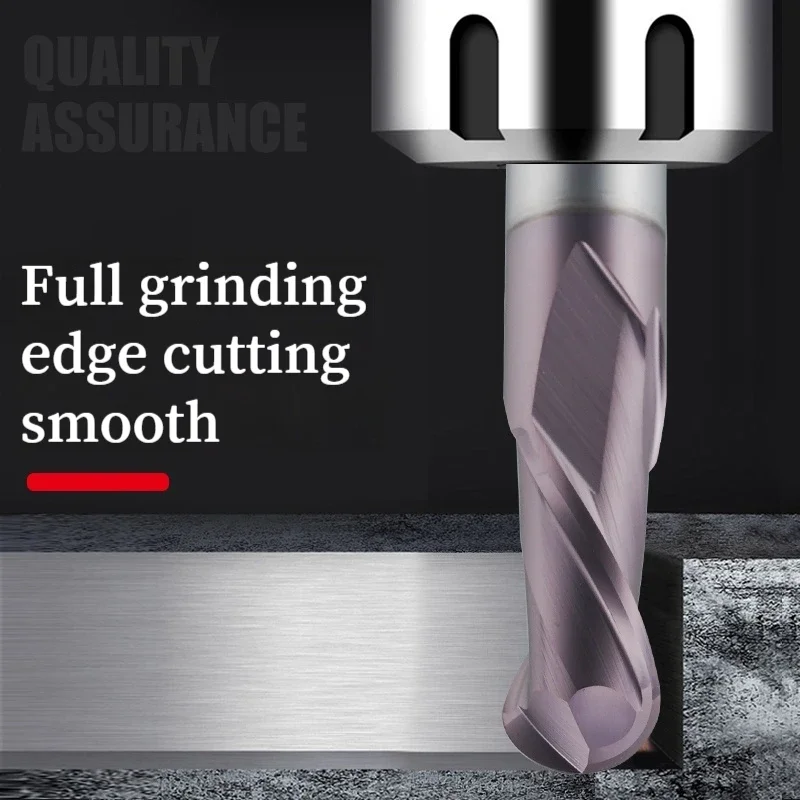 

HRC62 Carbide Ball Nose End Mill CNC Router Bit R0 5 R1 R2 R3 R4 R5 R6 R8 Tungsten Carbide Cutter