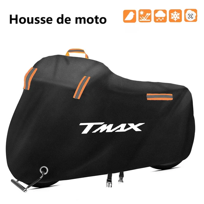 Motorcycle Cover Waterproof Outdoor Scooter UV Protector Dust Rain Cover For YAMAHA T-Max 500 TMAX 500 560 TMax 530