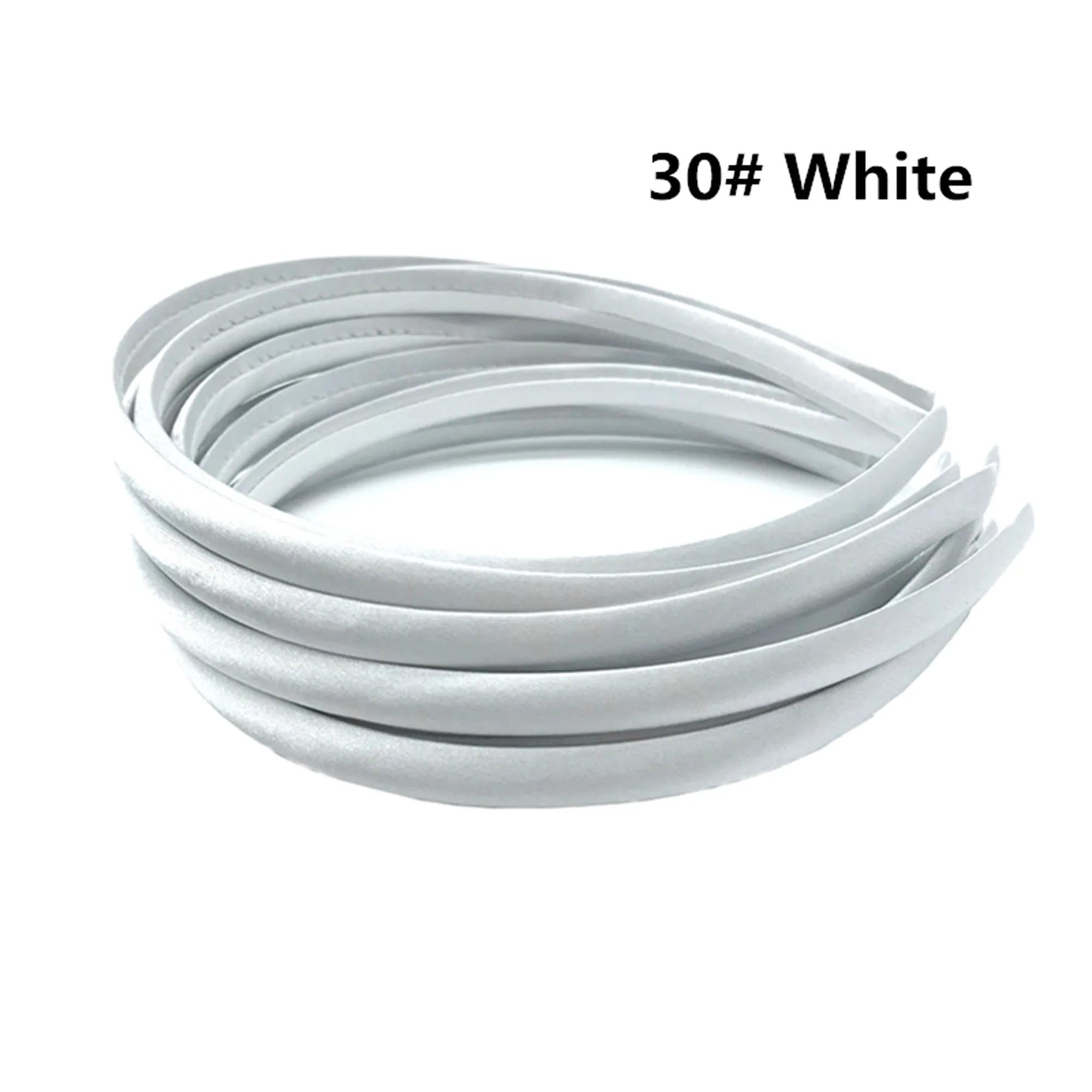 10 Stück/30 Stück mit Stoff überzogenes Haarband, 1 cm, Bonbonfarben, Harz-Stirnband, Mädchen-Haarband für DIY-Kopfbedeckungen, Boutique-Geschenke – Detail 30