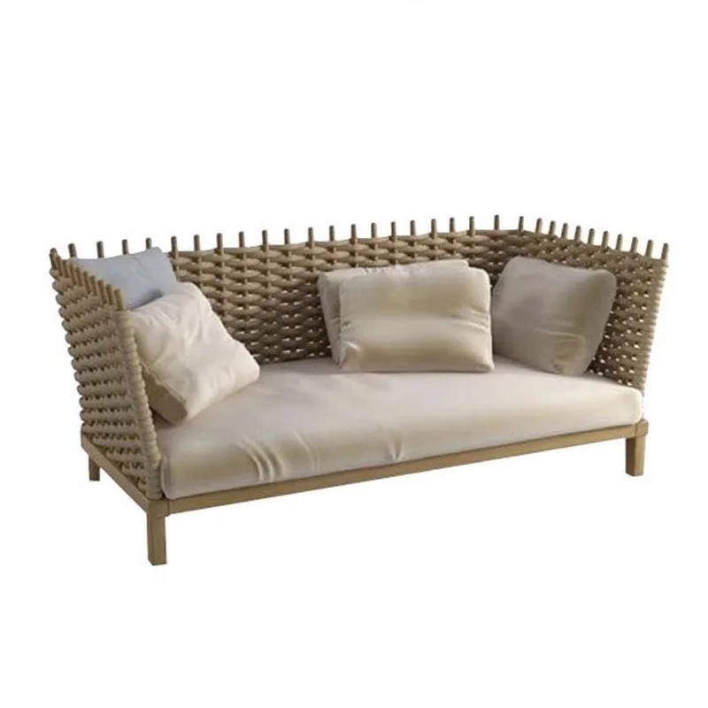 Outdoor sofa sunproof waterproof braided cord leisure balcony garden