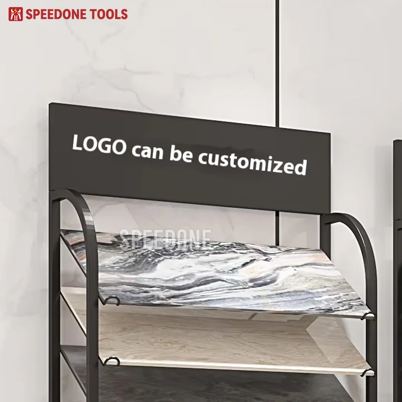 custom.Heavy Duty Flooring Metal Ceramic Tile Storage Display Rack Stand Lazed Slab Tile Display Racks Show