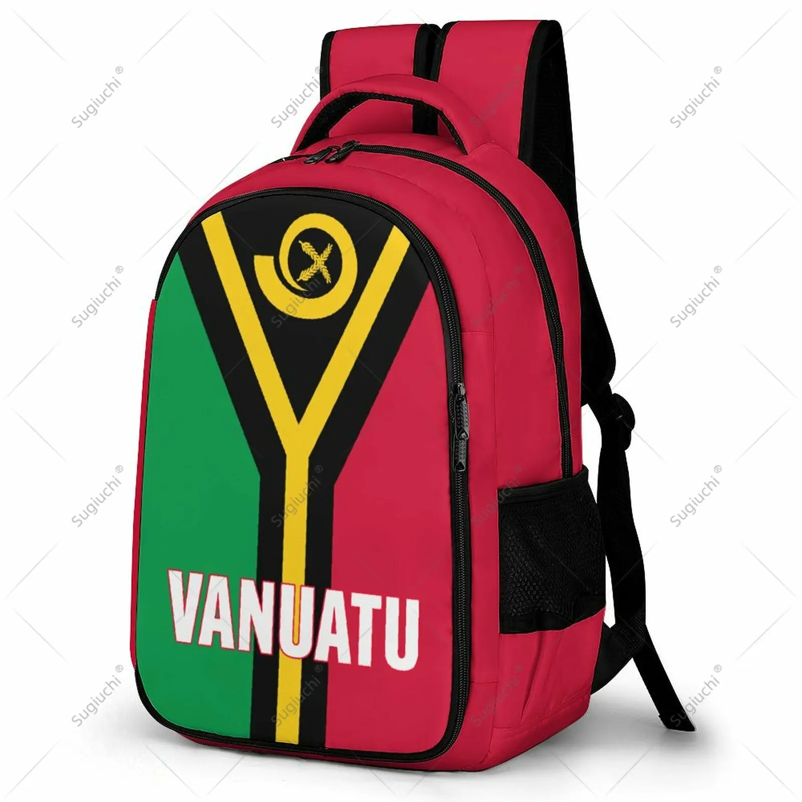 

Backpack Vanuatu Flag Student Schoolbag Smart Business Travel Leisure Backpack Laptop Back Pack Office Work Bag