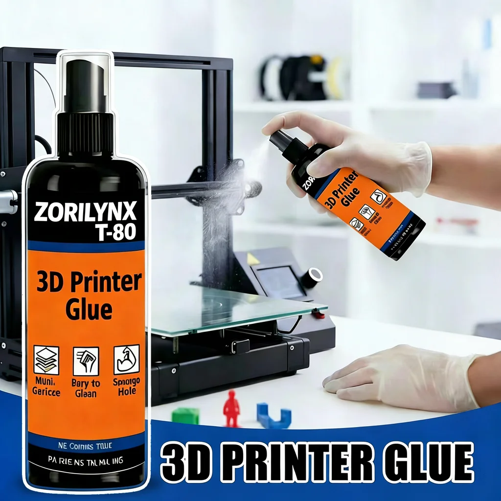 

100ml 3D Printer Glue Bed Adhesive for PLA PETG ABS TPU ASA HIPS Strong Adhesion Easy Release Warping Reduction Printing Tool