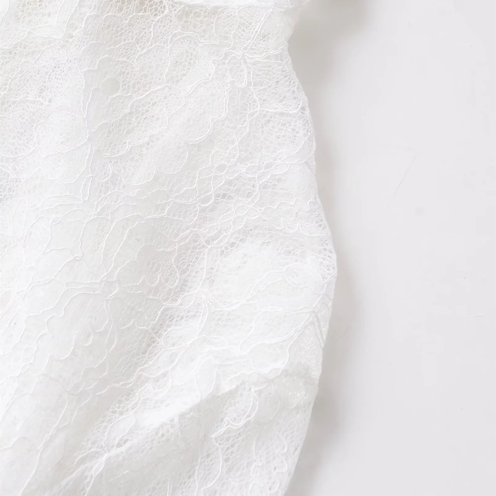 Primavera 2026 novo estilo hm mangas largas punk rendas retalhos camisa superior roupas femininas