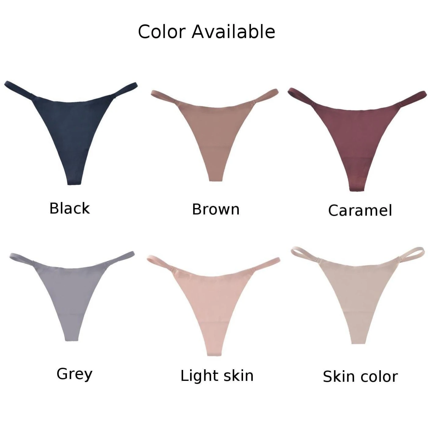 Unterwäsche Tangas*Unterhosen Tangas*Unterhosen Dünne Träger Außenhandel Eisseide Nylon Schnell trocknende Slips mit niedriger Taille