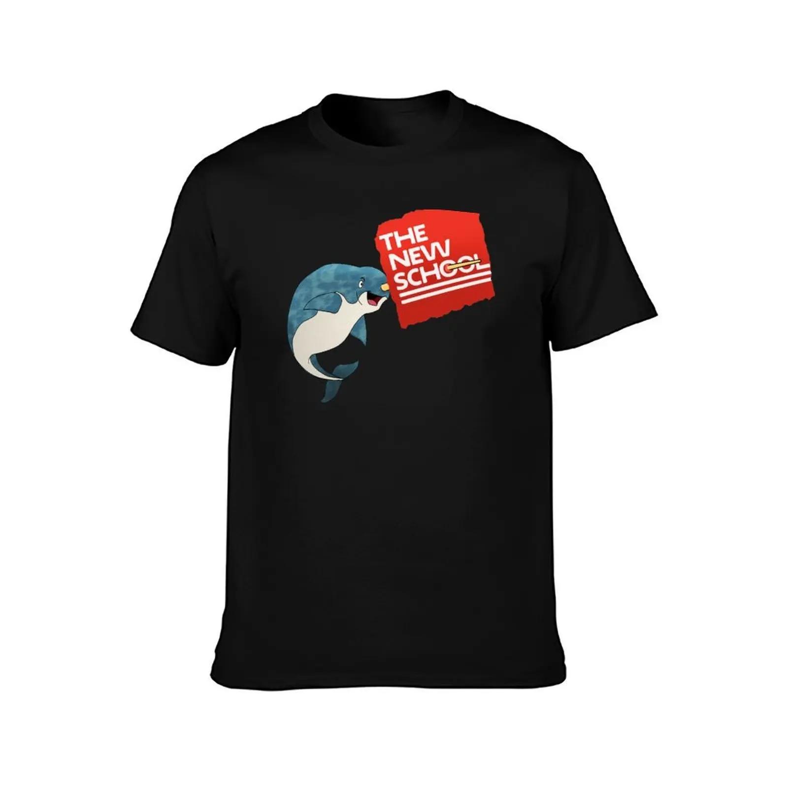 THE NEW SCHOOL- Narwhal Logo T-Shirt essential t shirt T-Shirt