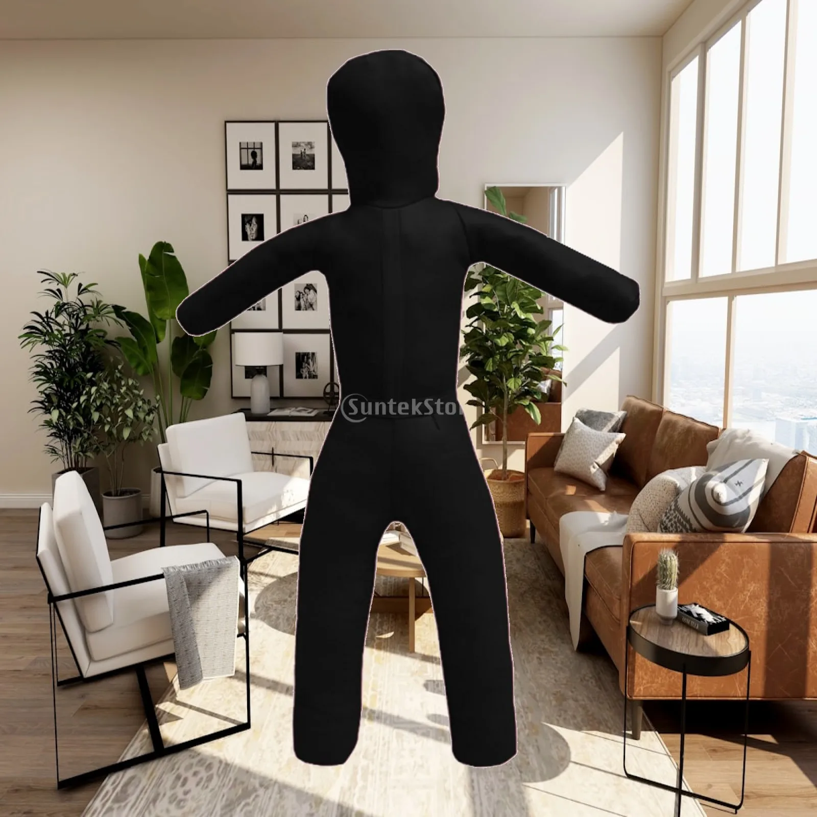 110 Cm Tall, Unstuffed, Versatile Training Dummy for Children's Wrestling, Kickboxing, Professional Boxing Dummy Made of PU