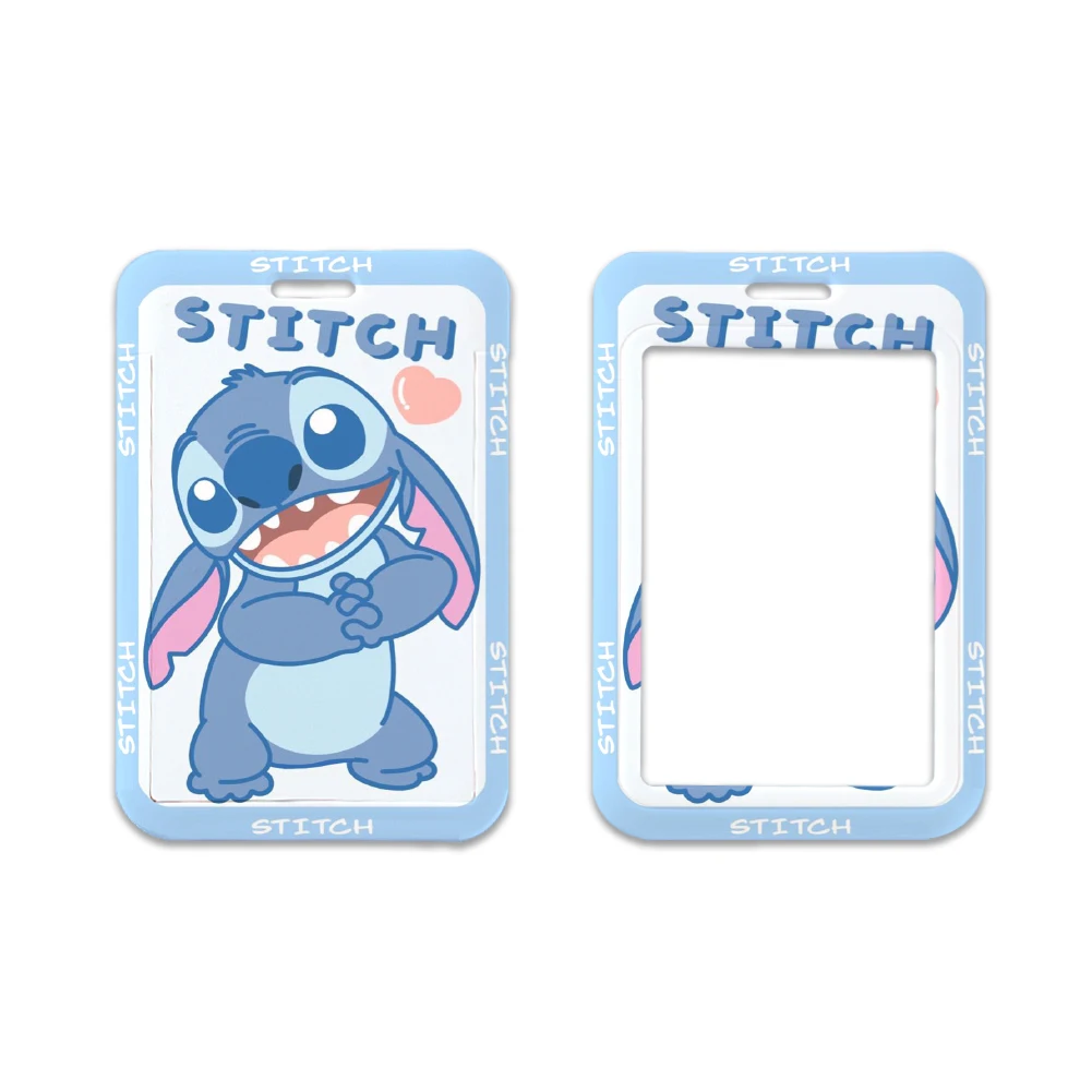 Cartoon Charakter Stich Lanyard Karten halter hängen Hals Telefon Lanyard Abzeichen U-Bahn Zugang Karten halter Zubehör