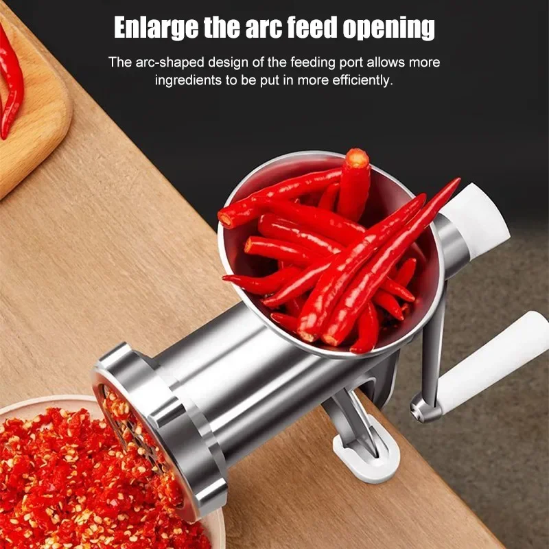 Stainless Steel Manual Meat Grinder Noodle Sausage Making Machine Food Processor Home Kitchen Cooking Tools Kitchen Gadgets