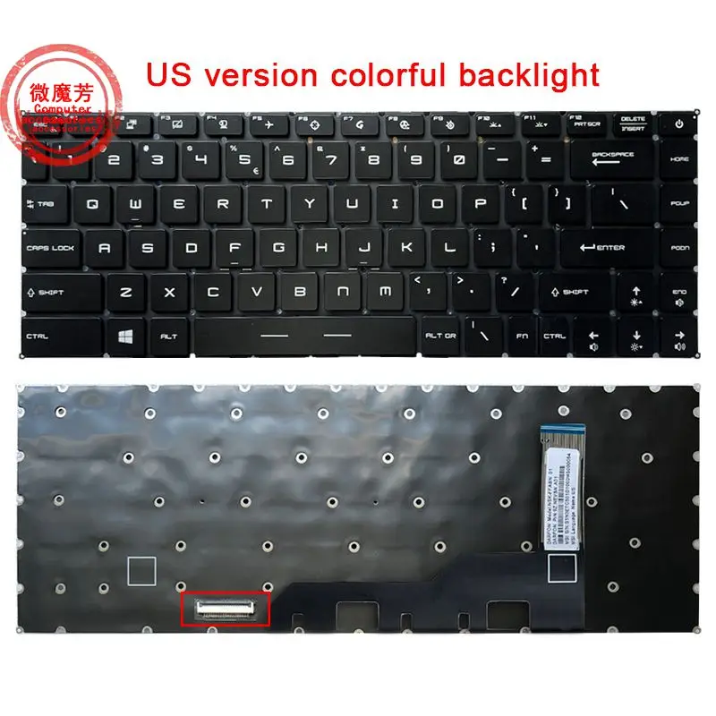 RU/US New Keyboard For MSI GE66 GP66 Raider 10SF 10SFS 10SGS MS-1541 GS66 Stealth 10SD 10SE MS-16V1 With Per-Key RGB Backlight