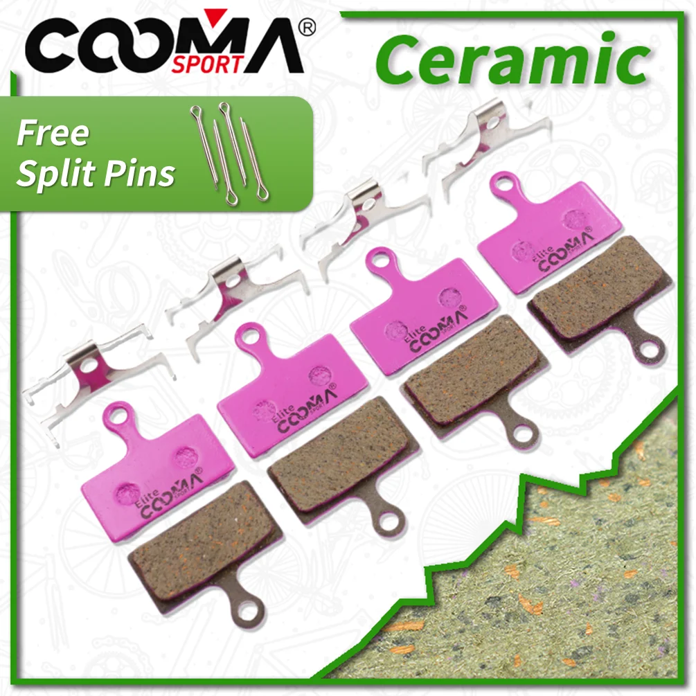 4 paires de plaquettes de frein à disque en céramique pour Shimano G04Ti, G04S, G03A, G03S, XTR M9000, Deore XT M8000, M785, SLX M666, M675, M615 RS785