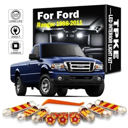 TPKE 8Pcs LED Interior Map Dome License Plate Light Kit For Ford Ranger 1998-2005 2006 2007 2008 2009 2010 2011 Car Accessories