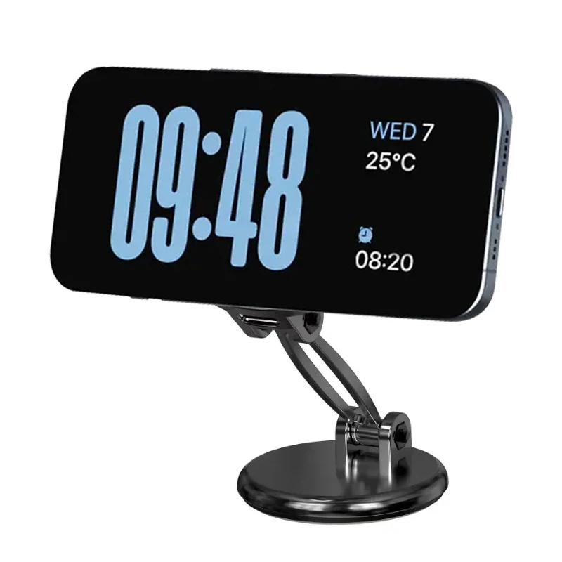 

Поворотное беспроводное зарядное устройство Pop 720, складной магнитный держатель для телефона из цинкового сплава для Magsafe IPhone 16, 15, 14, 13, 12 Pro Max, быстрая зарядка