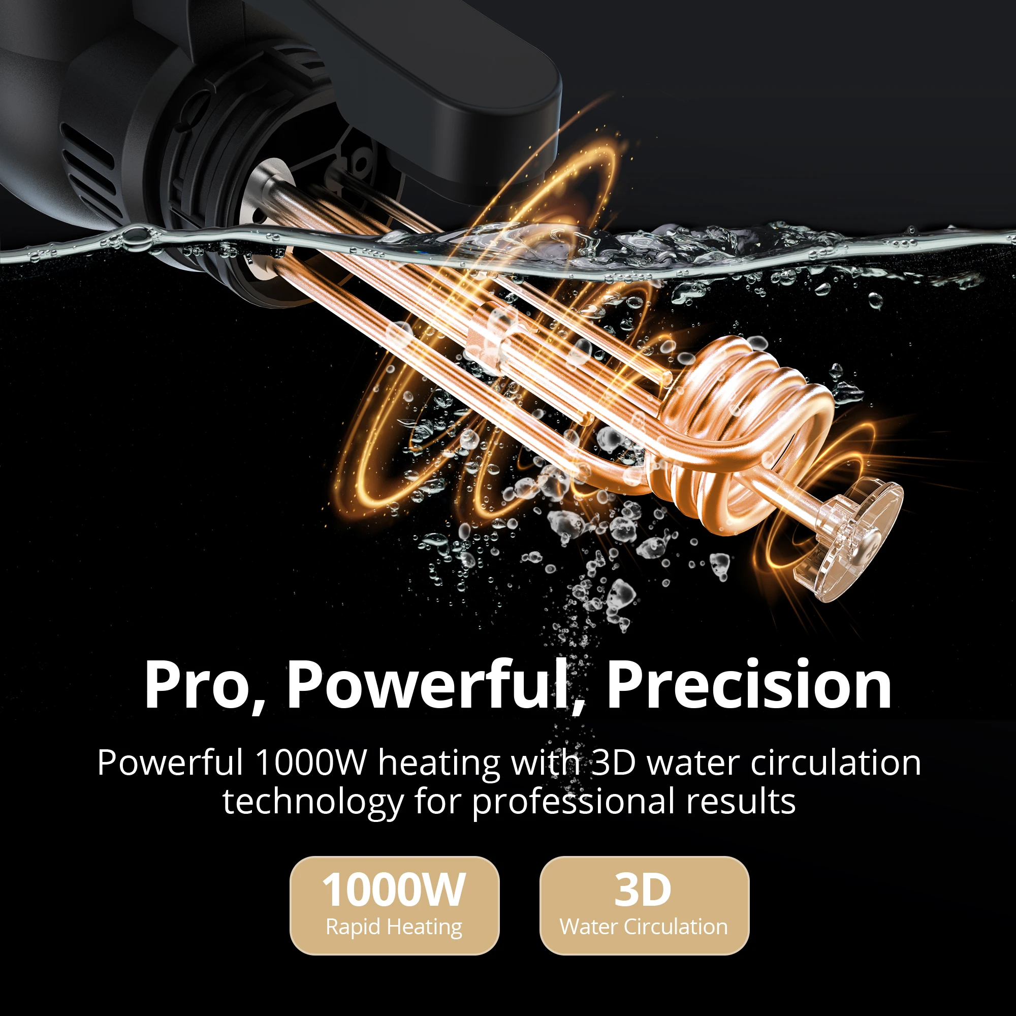 CharMeter WiFi Sous Vide Cooker 1000W Sous Vide Machine with Immersion Circulator Timer and Booking Function US Plug