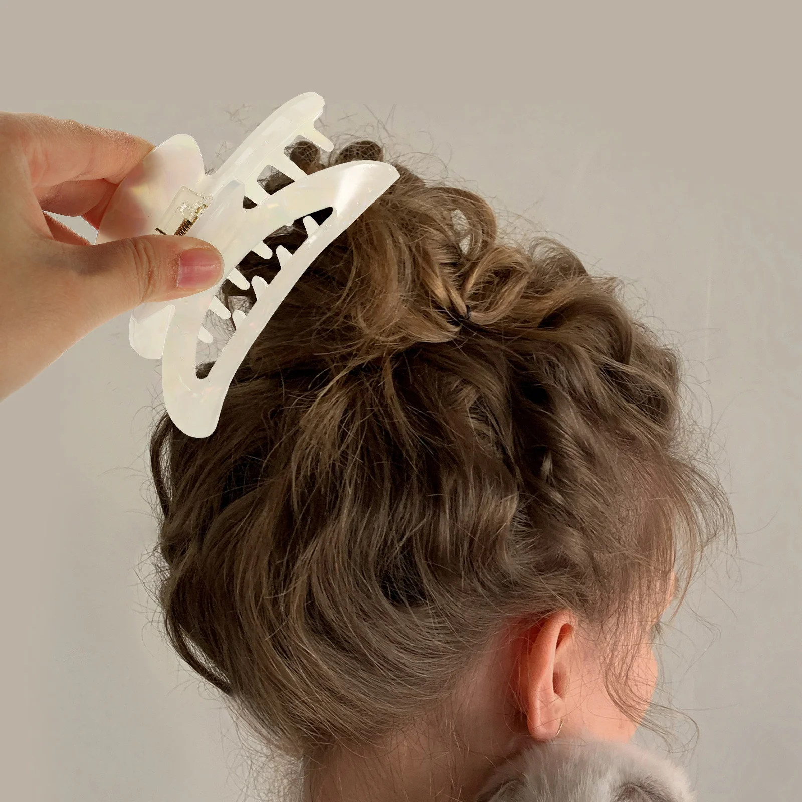 Clip per artigli con stampa in marmo Clip per artigli Jumbo per fermagli per capelli spessi e grandi Accessori per capelli da donna Uso quotidiano per le feste