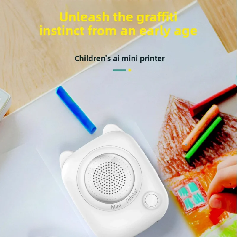 Neuer Kreativer KI-Mini-Drucker mit Multifunktionaler Sprachsteuerung für Schüler und Kinderspielzeug