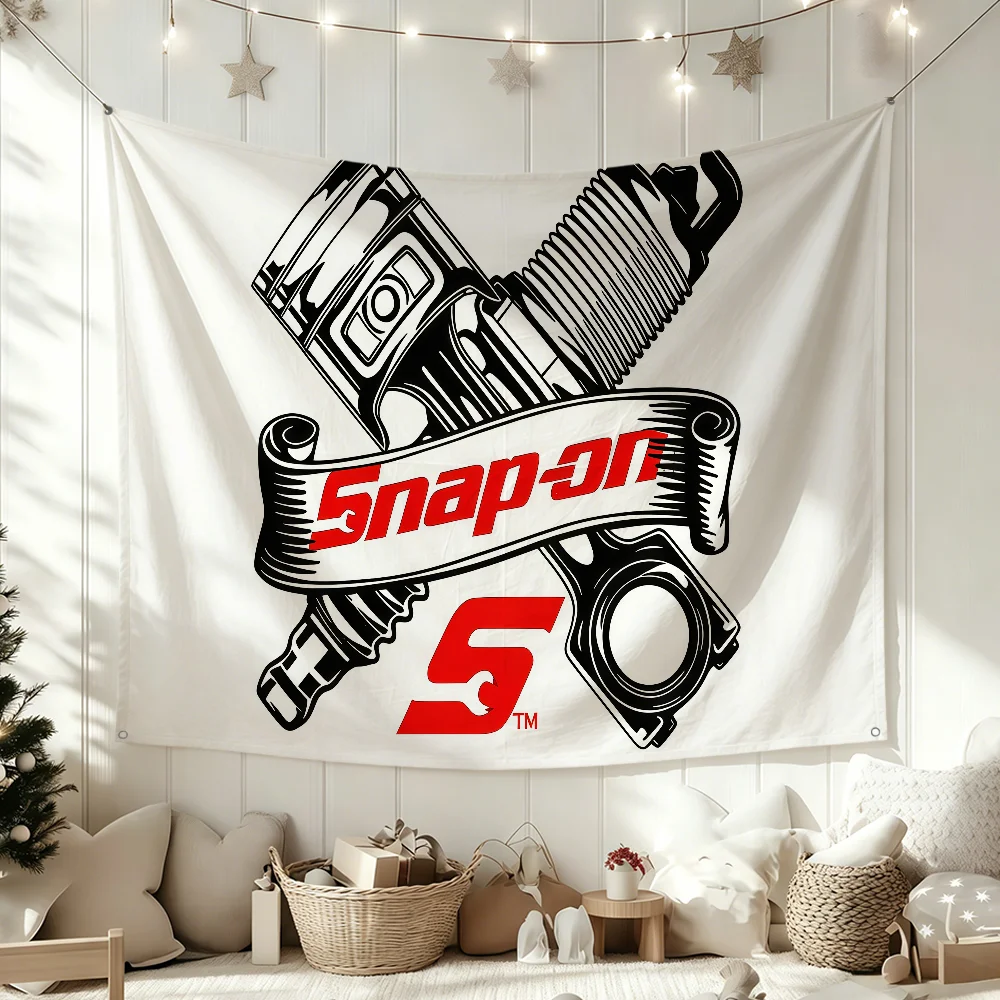 Brand S-snap On Tools Fashion Logo Flag Polyester Banner Flags For Party Club Outdoor Interior Wall Paper Decoration Banner Gift