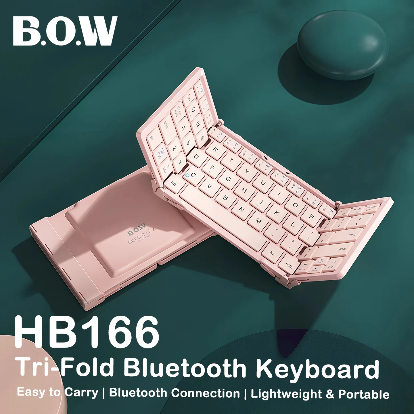 bow-hb166-triple-folding-bluetooth-keyboard-80-keys-with-numeric-keypad-3-channel-multi-device-type-c-rechargeable-silent-portab