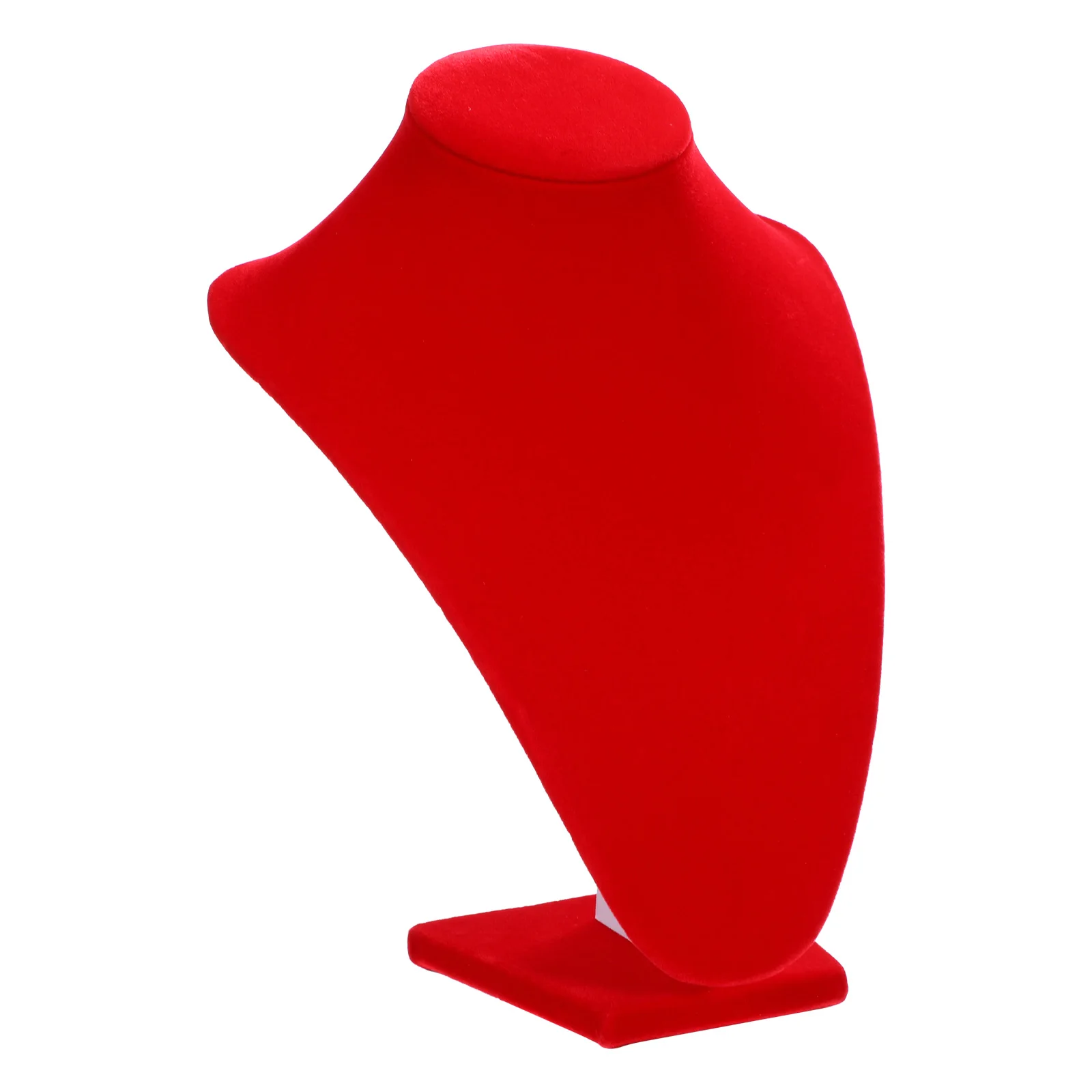 

Jewelry Display Stand Mannequin Bust 9.82X7.07X5.89 Inch Red Necklace Holder For Women Girls Necklace Display Rack For Selling