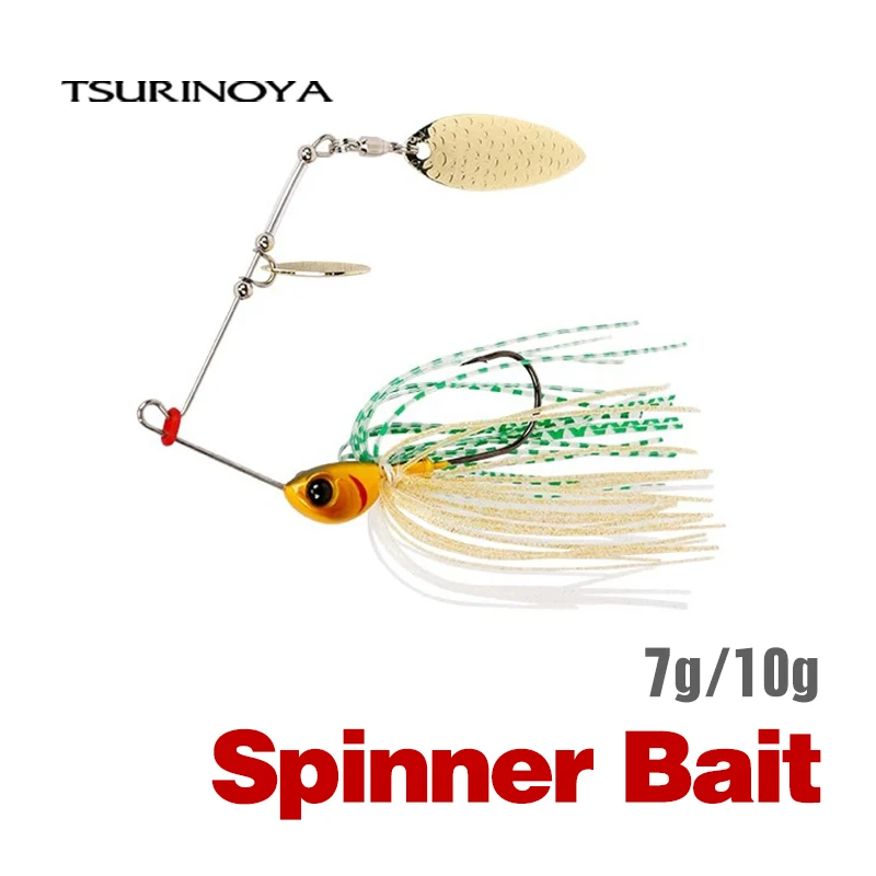 TSURINOYA Spinner Bait Buzzbait Metal Spoon Jig Fishing Lure brand 7g 10g Brass Swimbait Bass 1PCS