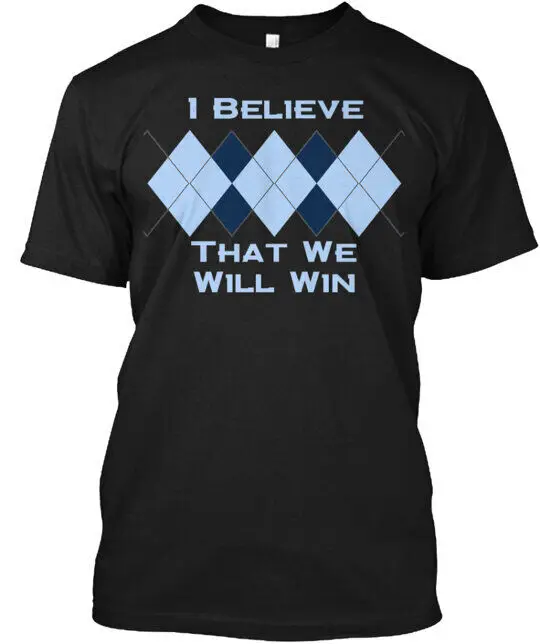 Skc I Believe Argyle Tee T-Shirt Made in the USA Anime Pattern Clothing Cotton Short SleeveUnisex T-shirts for Men Women Summer