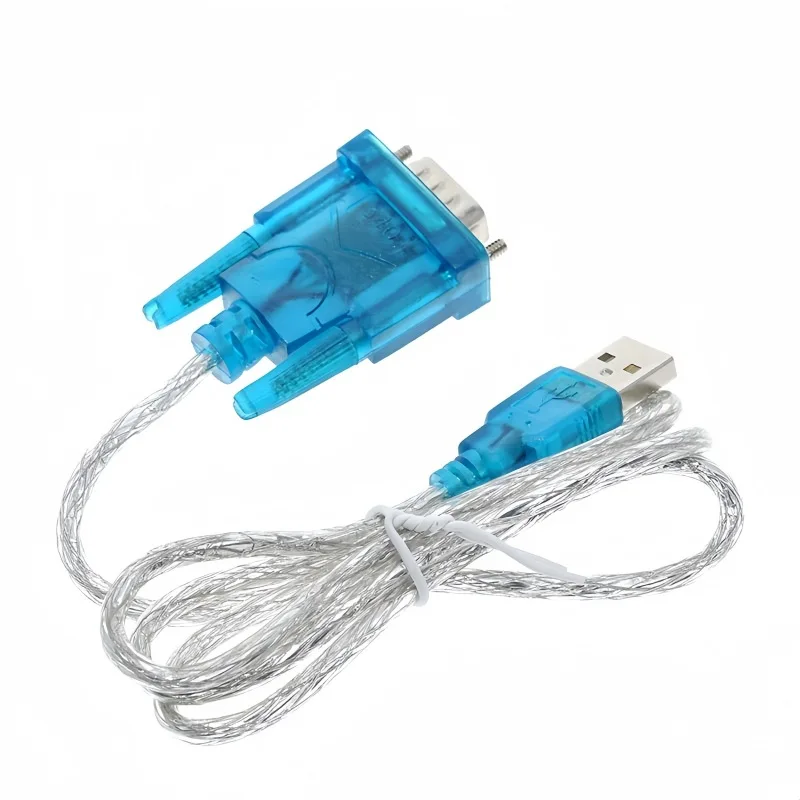1/10/30/50/100Pcs  HL-340 Chip USB To RS232 Serial Cable 9 Pin DB9 COM Port Adapter Support Win7 64bit For Industrial Debug